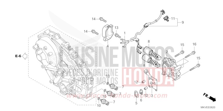 LINEAR SOLENOID for Forza 750 MAT WARM ASH METALLIC (YR386) from 2025